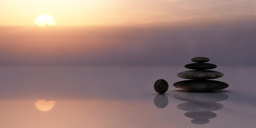 meditation stacked stones
