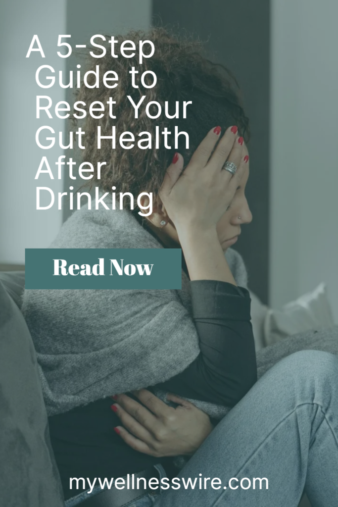 Reset your gut health after drinking pinterest image