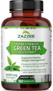 Green tea extract, one of the best supplements for gut health and weight loss.