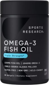 Omega- 3 fish oil, one of the best supplements for gut health and weight loss.