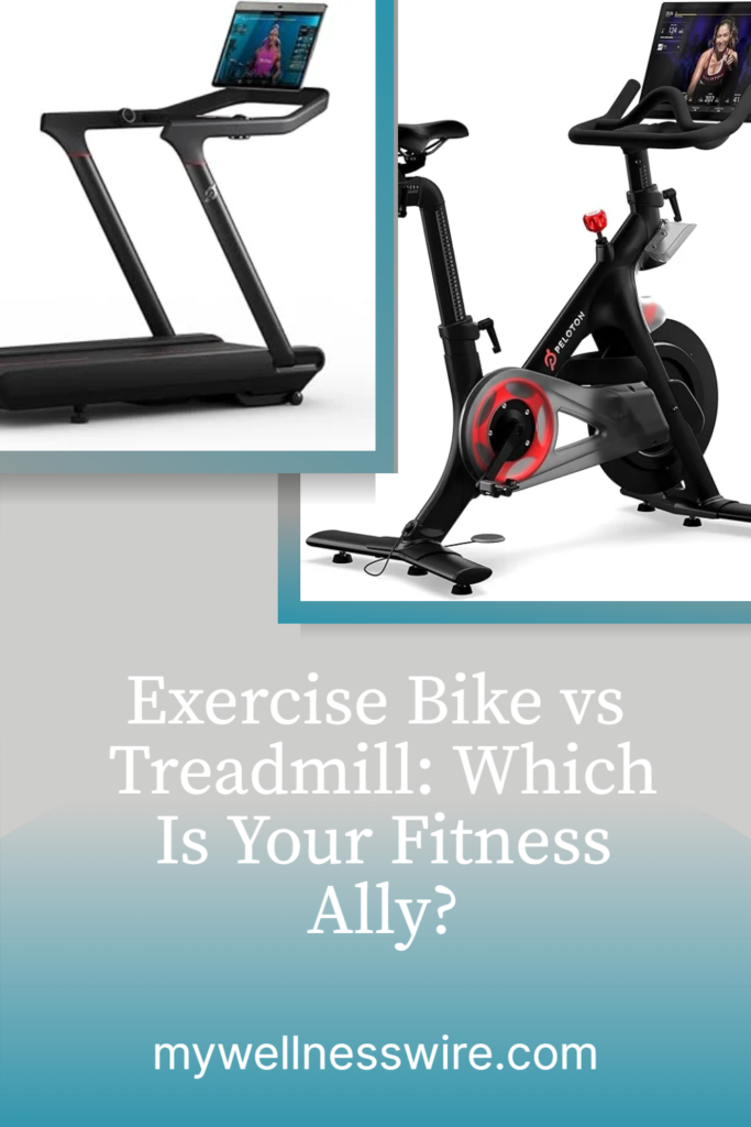 Exercise bike vs treadmill pinterest image