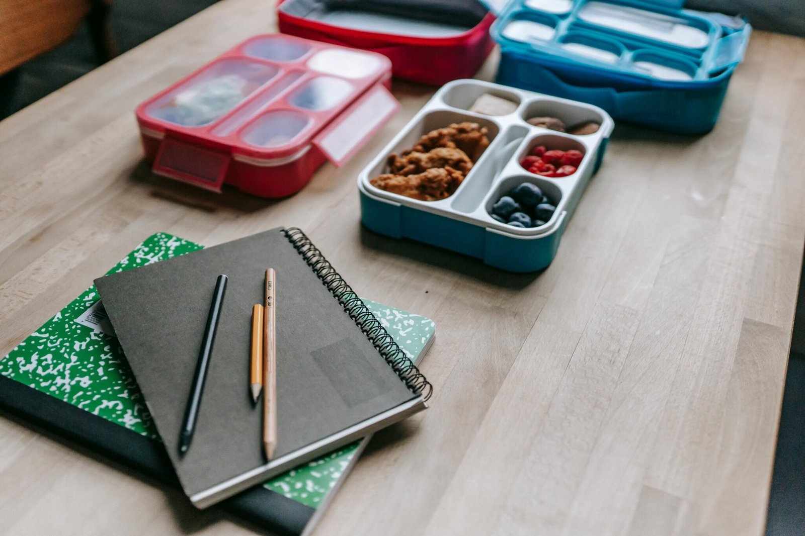 Workplace snacks at desk