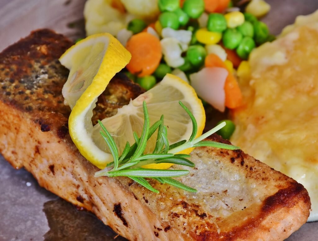 Grilled Lemon Garlic Salmon